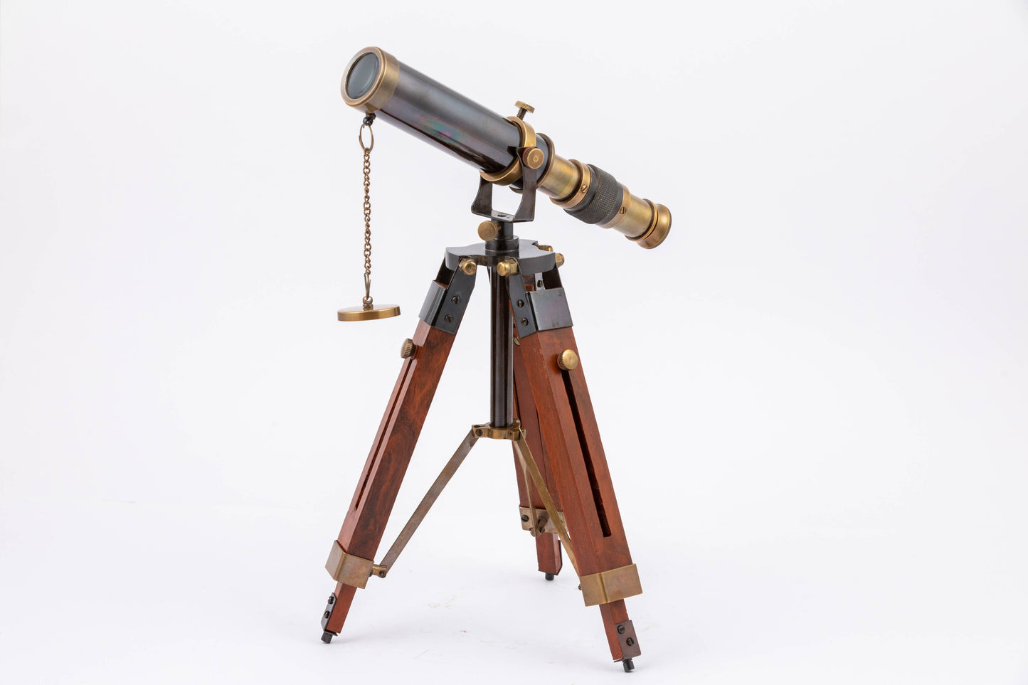 Vintage Brass Telescope With Tripod