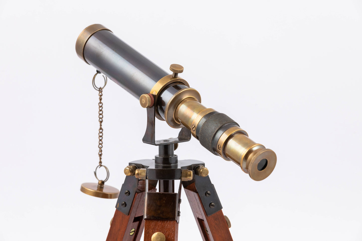 Vintage Brass Telescope With Tripod